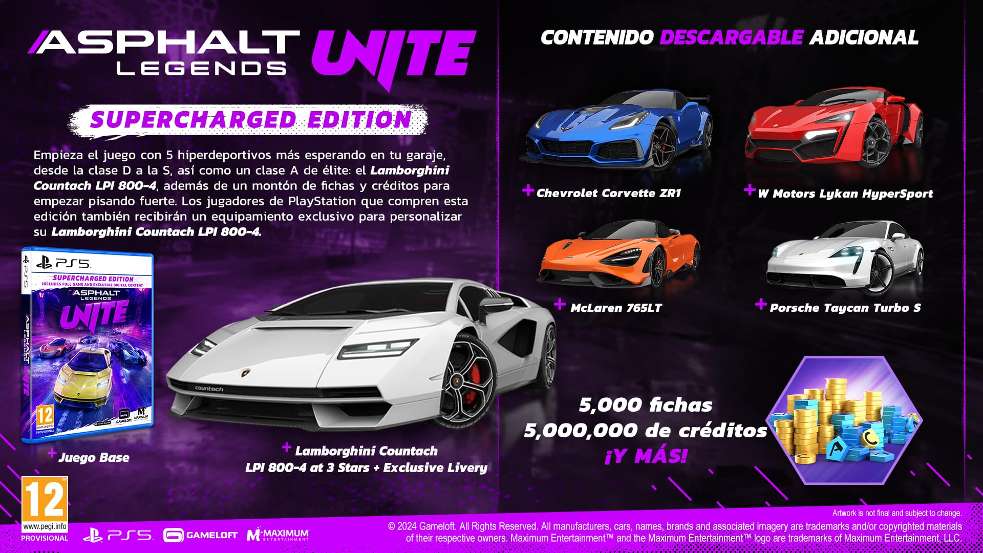 Asphalt Legends UNITE : édition suralimentée -PS5 Asphalt Legends UNITE : édition suralimentée -PS5